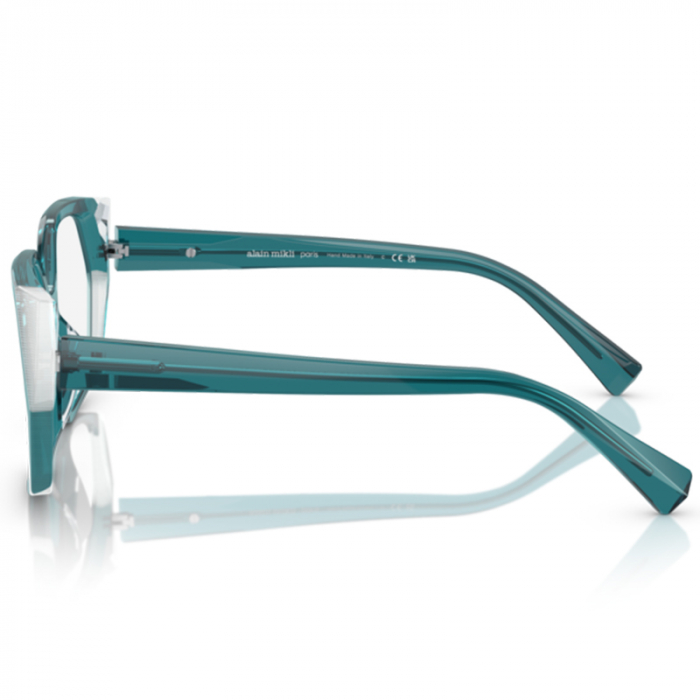 Alain Mikli A03159 Transparent Petrol Pointille [4]