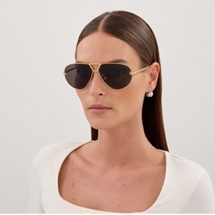 Bottega Veneta BV1437S 001 Gold [2]