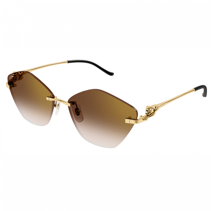 Cartier Panthere CT0429S 002 61 Gold Brown [4]