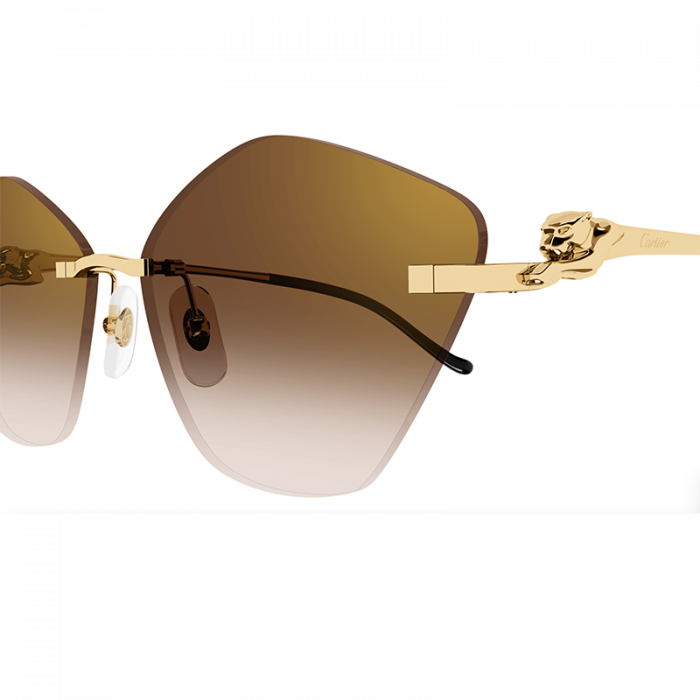 Cartier Panthere CT0429S 002 61 Gold Brown [3]