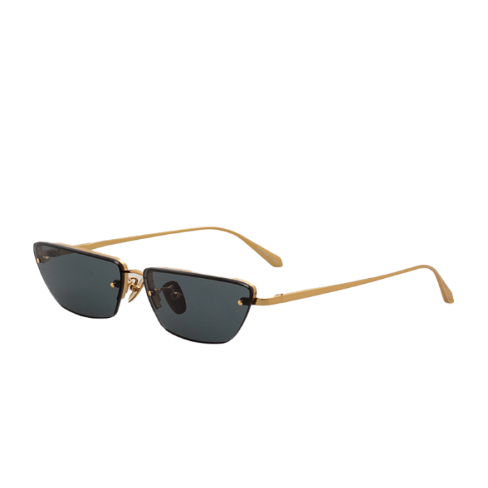 Linda Farrow LFL1513 C1 Cleo 22K gold and Grey [4]