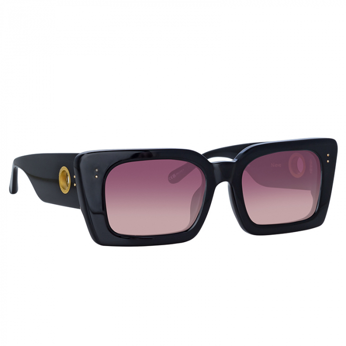 Linda Farrow Nieve Black and Fuchsia [4]