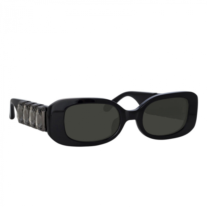 Linda Farrow x Nima Benati Lola in Black and Gemstone [4]