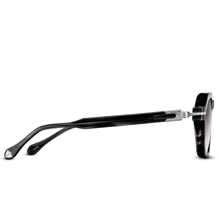 Matsuda M2055 SG Black Stripe - Brushed Silver [2]