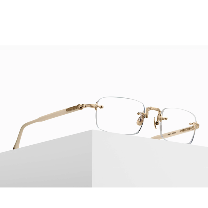 Matsuda M5009 Brushed Gold Milk White [2]