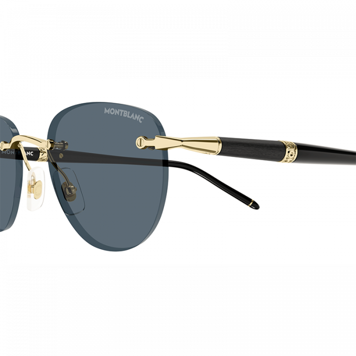 Mont Blanc MB0412S 001 Gold Grey [4]