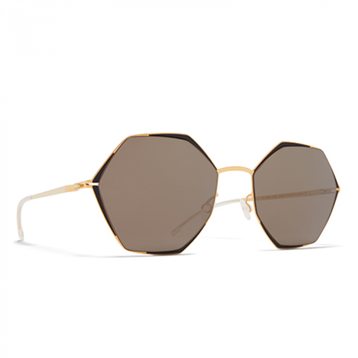 Mykita Alessia 167 Gold Jet Black Brilliant Grey [2]