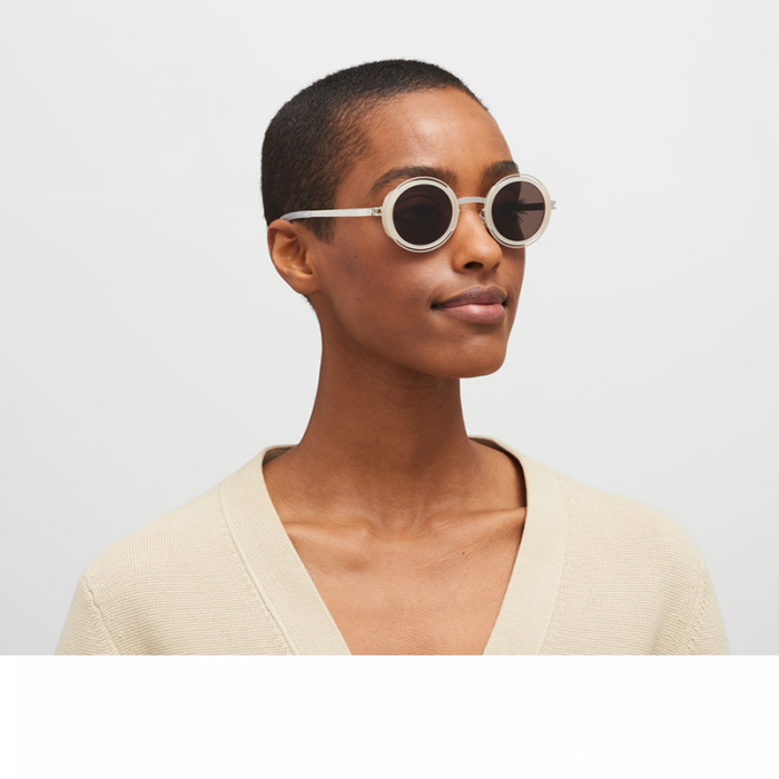 Mykita Pearl A89 918 Shiny Silver Blonde Brown [2]