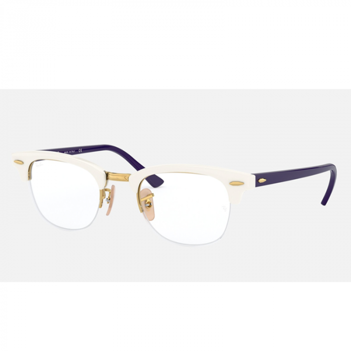 Ray Ban Clubmaster Gaze RX4354V 5906 White [2]