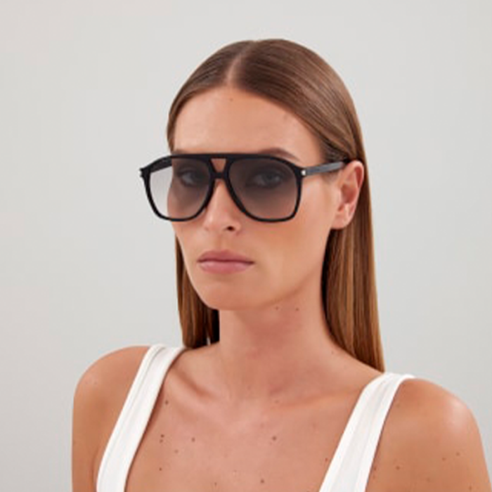 Saint Laurent SL596 Dune 006 Black Grey [2]