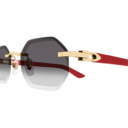Cartier C Decor CT0439S 003 Grey Red [1]