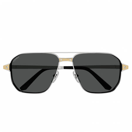 Bărbați - Cartier Santos CT0424S 001 Silver Smoke