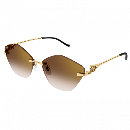 Cartier Panthere CT0429S 002 61 Gold Brown [3]
