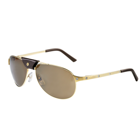 Materiale prețioase - CT0074S 003 Santos de Cartier Sunglasses