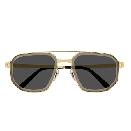 Bărbați - Cartier Santos CT0462S 005 Gold Grey XL