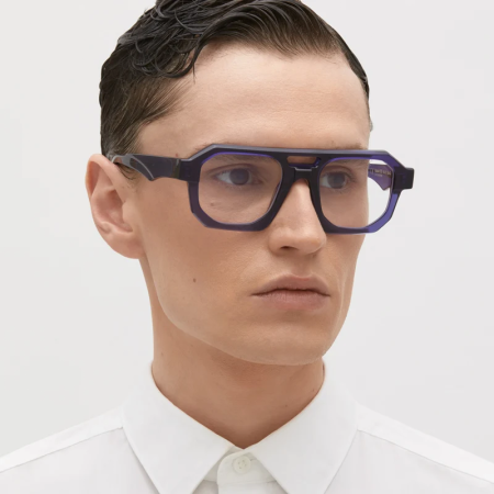 Ochelari de vedere - Kuboraum K33 Transparent Dark Blue