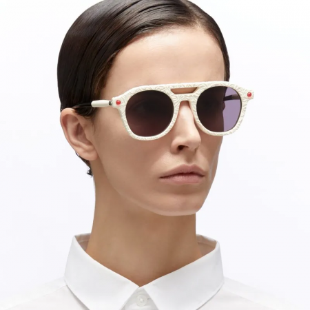 Ochelari de soare - Kuboraum P11 IY BE Ivory Black Shine