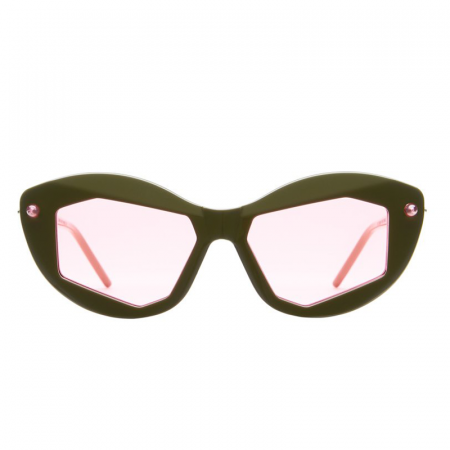 Ultimele trenduri - Kuboraum P16 Military Green Pink Sun