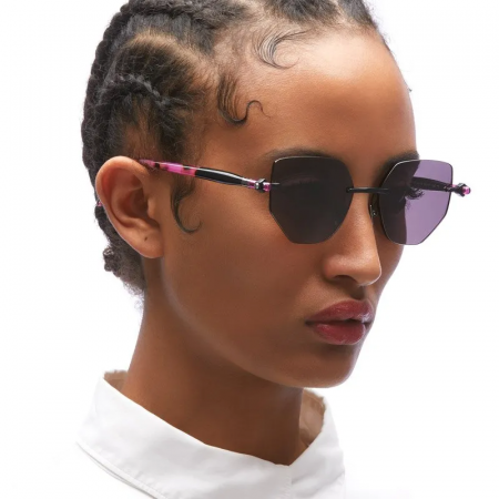 Ultimele trenduri - Kuboraum P58 Black Matt Havana Fuchsia