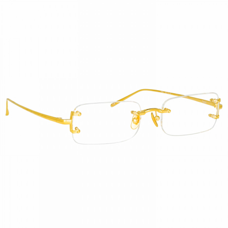 Linda Farrow Taylor Rectangular In Yellow Gold [2]