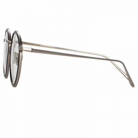 Linda Farrow Comer Oval In White Gold [3]