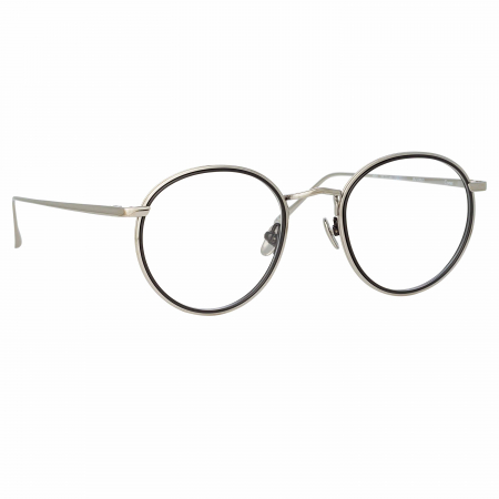 Linda Farrow Comer Oval In White Gold [2]