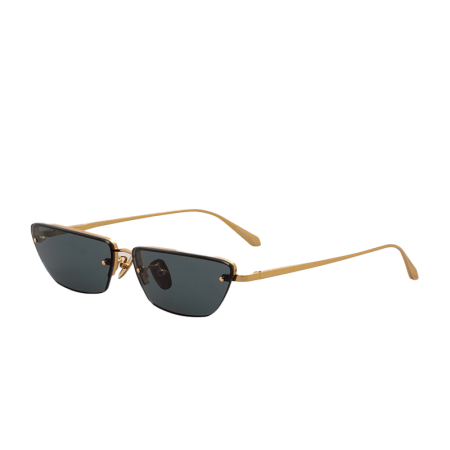 Linda Farrow LFL1513 C1 Cleo 22K gold and Grey [3]