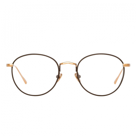 Ochelari de vedere - Linda Farrow Harrison Rose Gold and Brown