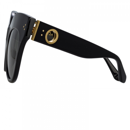 LINDA FARROW Dunaway Oversized in Black [2]