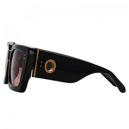Linda Farrow Nieve Black and Fuchsia [1]