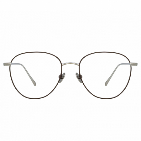 Ochelari de vedere - Linda Farrow Raif Square White Gold & Brown