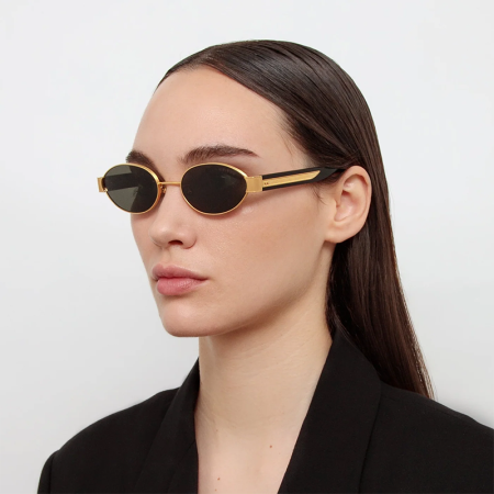 Femei - Linda Farrow Sadie LFL1469 22K Gold Grey