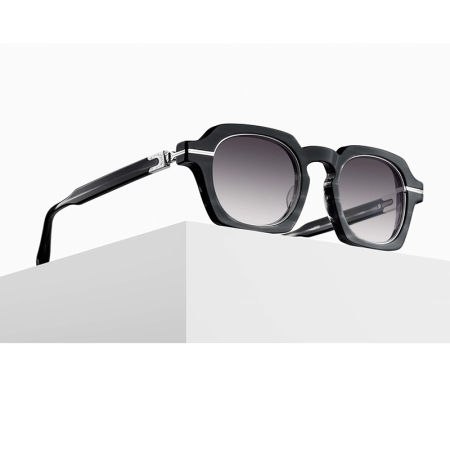 Matsuda M2055 SG Black Stripe - Brushed Silver [2]