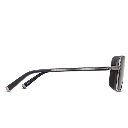 Matsuda M3023-V2 Antique Silver Matte Black [1]