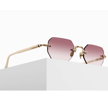Matsuda M5010 Brushed Gold Milk White [2]