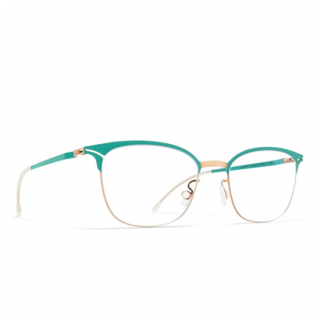 Mykita Hollis 573 Champagne Gold Jade Green [1]