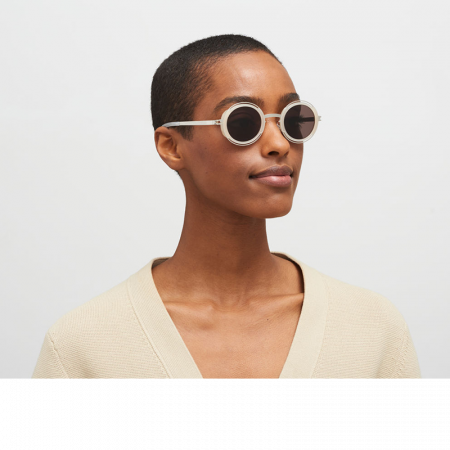 Mykita Pearl A89 918 Shiny Silver Blonde Brown [1]