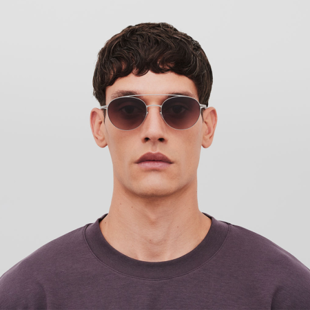 Bărbați - Mykita Reva 319 POW2 Silver Cedar Brown