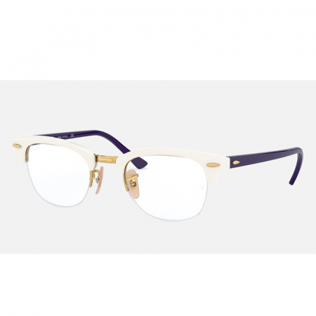 Ray Ban Clubmaster Gaze RX4354V 5906 White [1]