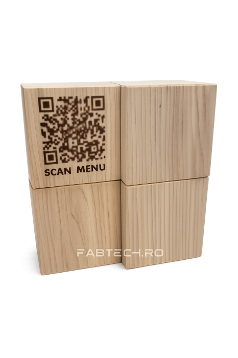 Cub lemn Frasin 60x60x60mm - pentru gravura laser [3]