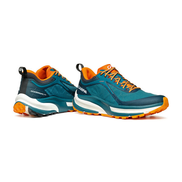 Pantofi impermeabili alergare barbati Gore-Tex SCARPA GOLDEN GATE ATR turcoaz/portocaliu [7]
