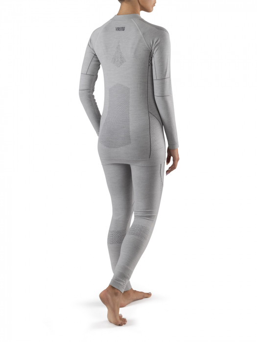 Set lenjerie termica merino femei VIKING LAVA gri deschis [2]