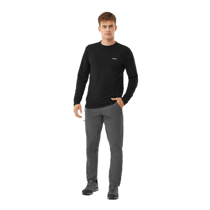 Bluza bambus/bumbac barbati VIKING ESCALANTE negru print montan [5]
