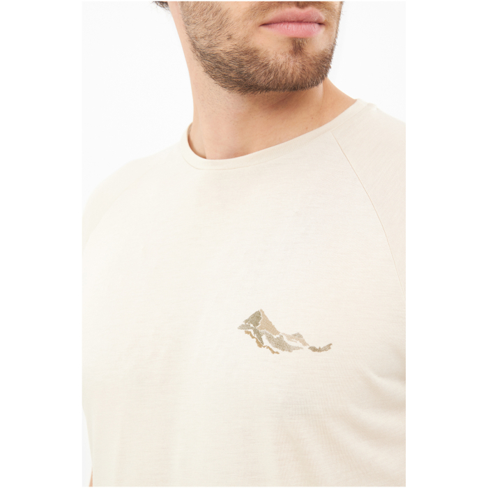 Tricou bambus barbati VIKING Likelo bej print montan [5]