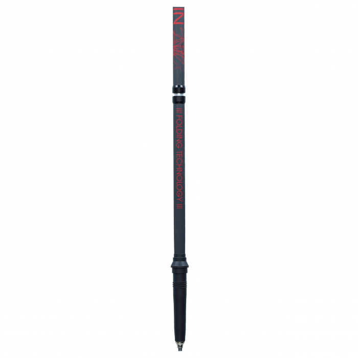 Bete trekking pliabile carbon/fibra de sticla VIKING Spider FS negru/rosu [4]