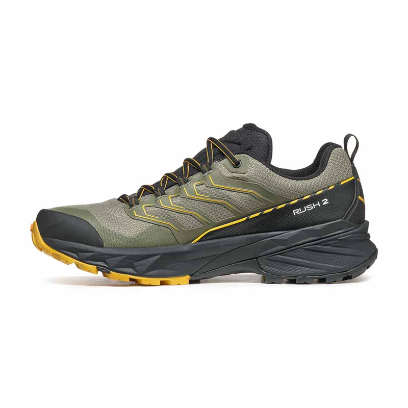 Pantofi impermeabili drumetie rapida barbati SCARPA RUSH 2 oliv/galben [3]