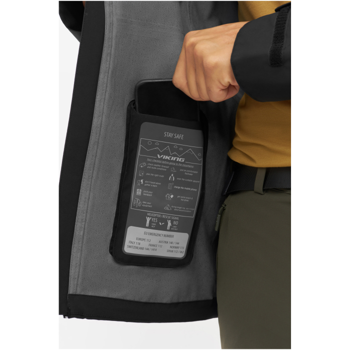 Jacheta impermeabila gluga barbati VIKING Trek Pro 2.0 negru [6]