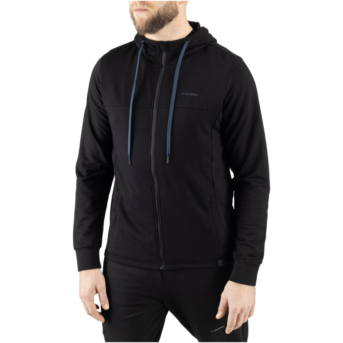 Hanorac bambus midlayer gluga barbati VIKING Lonetree negru [2]