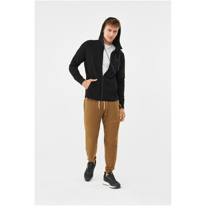 Hanorac bambus midlayer gluga barbati VIKING Lonetree negru [3]