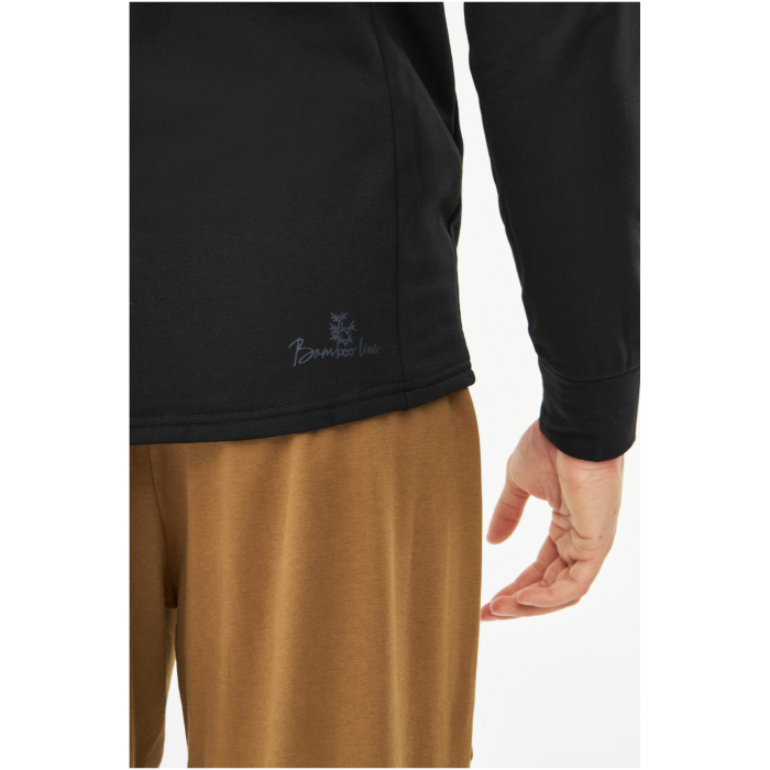 Hanorac bambus midlayer gluga barbati VIKING Lonetree negru [5]